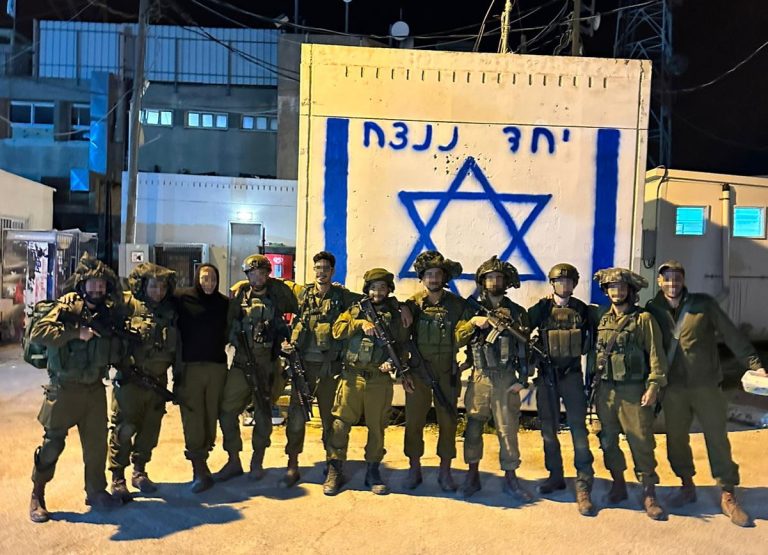 Battalion 8106 in Hebron Equipment Campaign
